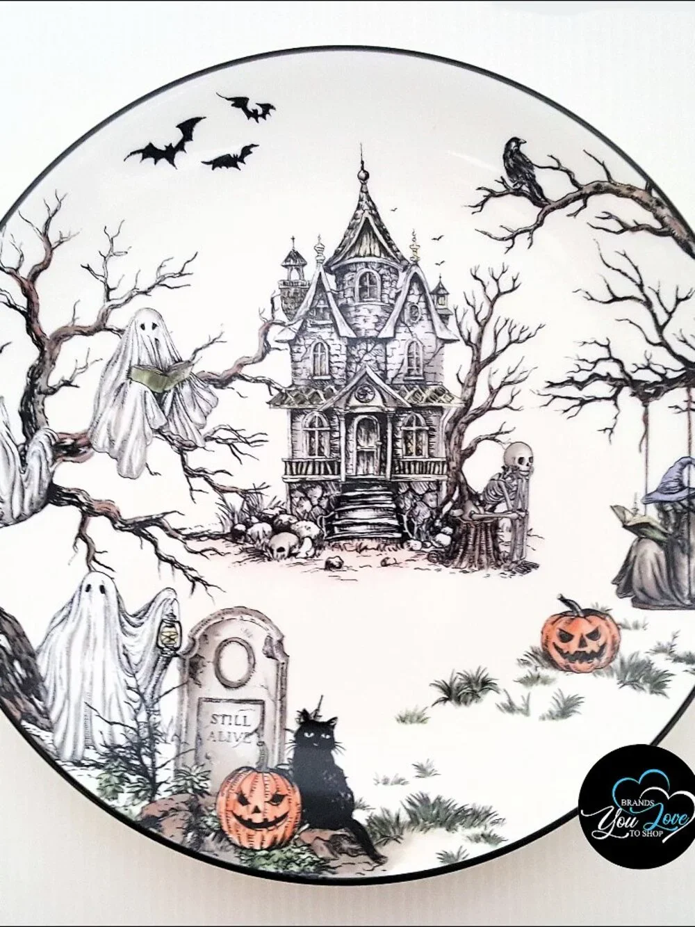 1 Pottery Barn Midnight Manor Salad Plate 8.25